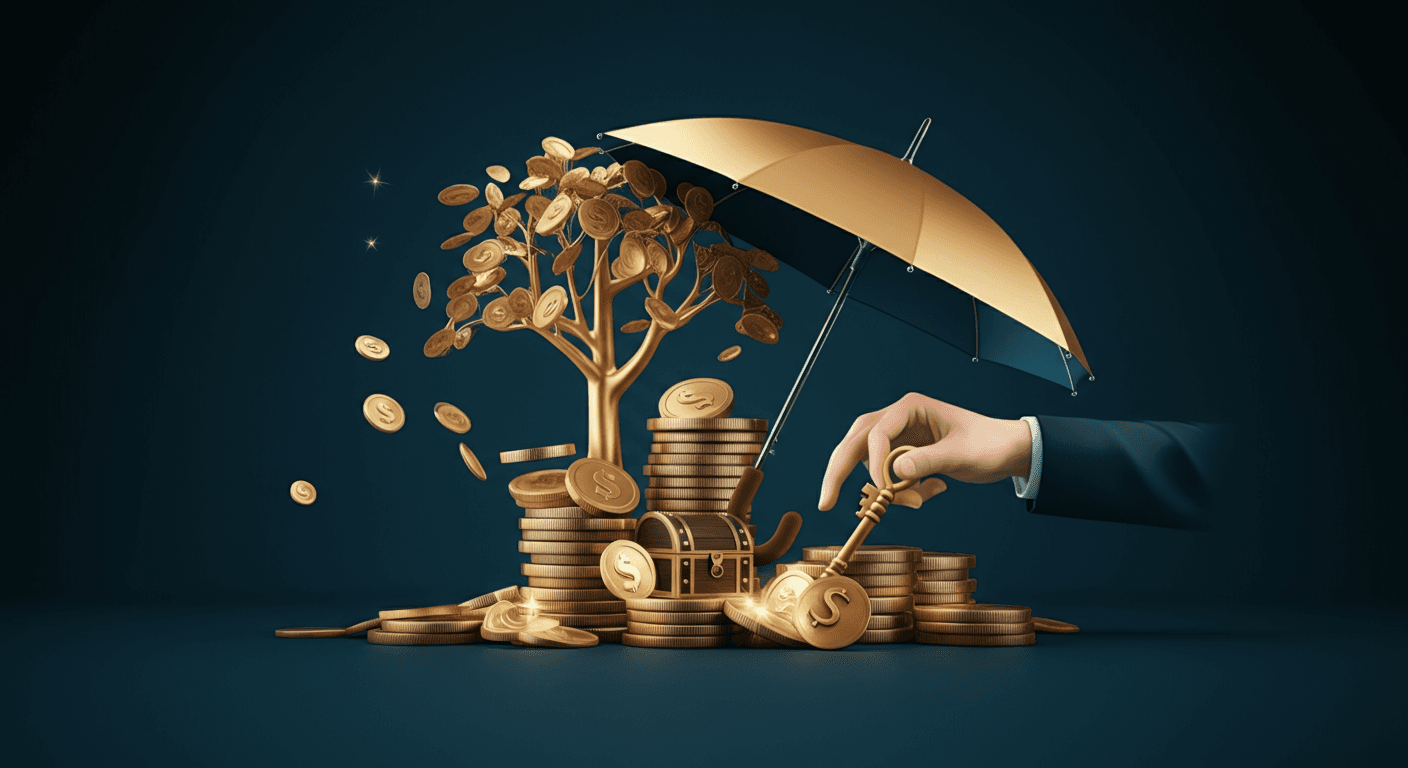 Professional wealth management concept showing inheritance tax planning and family wealth preservation strategies